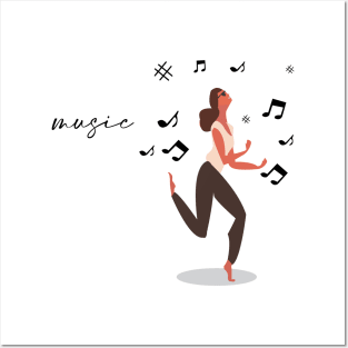 dance with music Posters and Art